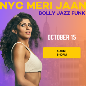 10/15 GARMI NEW YORK Bolly Jazz Funk